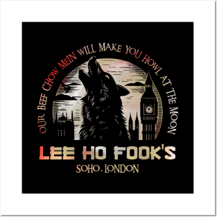 Lee Ho Fooks - Soho London - 1978 - Warren Zevon - Werewolves of London - Howl at the Moon Posters and Art